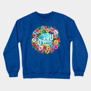 Oahu, Hawaii Crewneck Sweatshirt